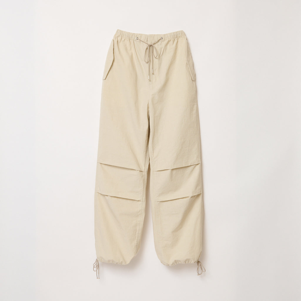 シシクイ　パラシュートパンツ　 クリーム Sサイズ PARACHUTE PANTS / CREAM – SHISHIKUI