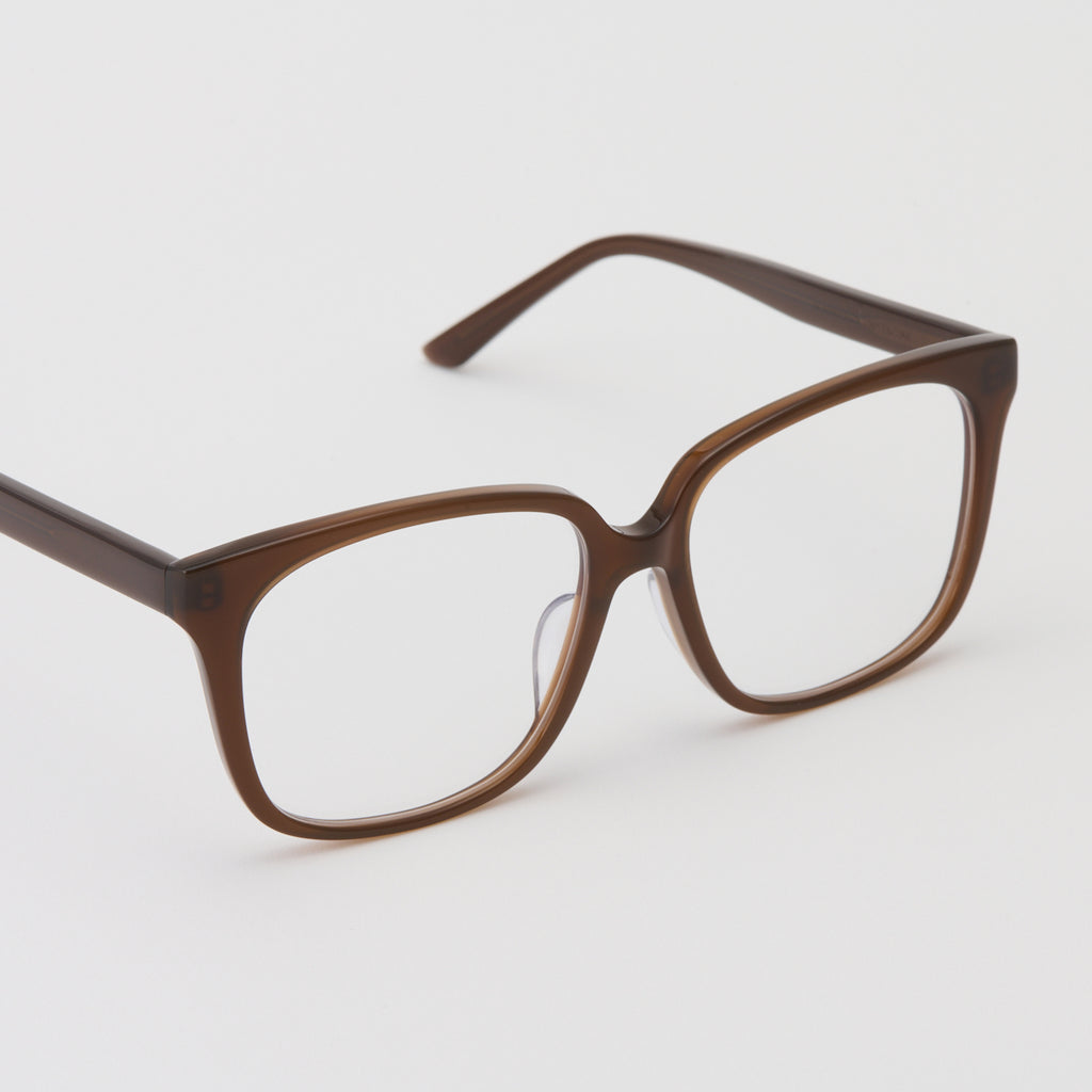 【SHISHIKUI】square eye / clear brown Square eye / BROWN – SHISHIKUI