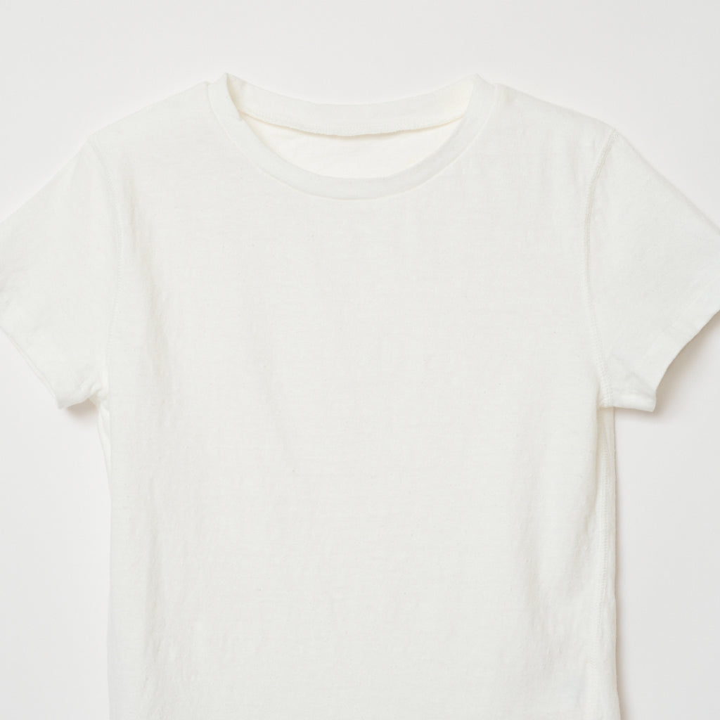 shishikui XST エックスエスティー　凹凸のネップ糸　白Tシャツ XST- / WHITE – SHISHIKUI