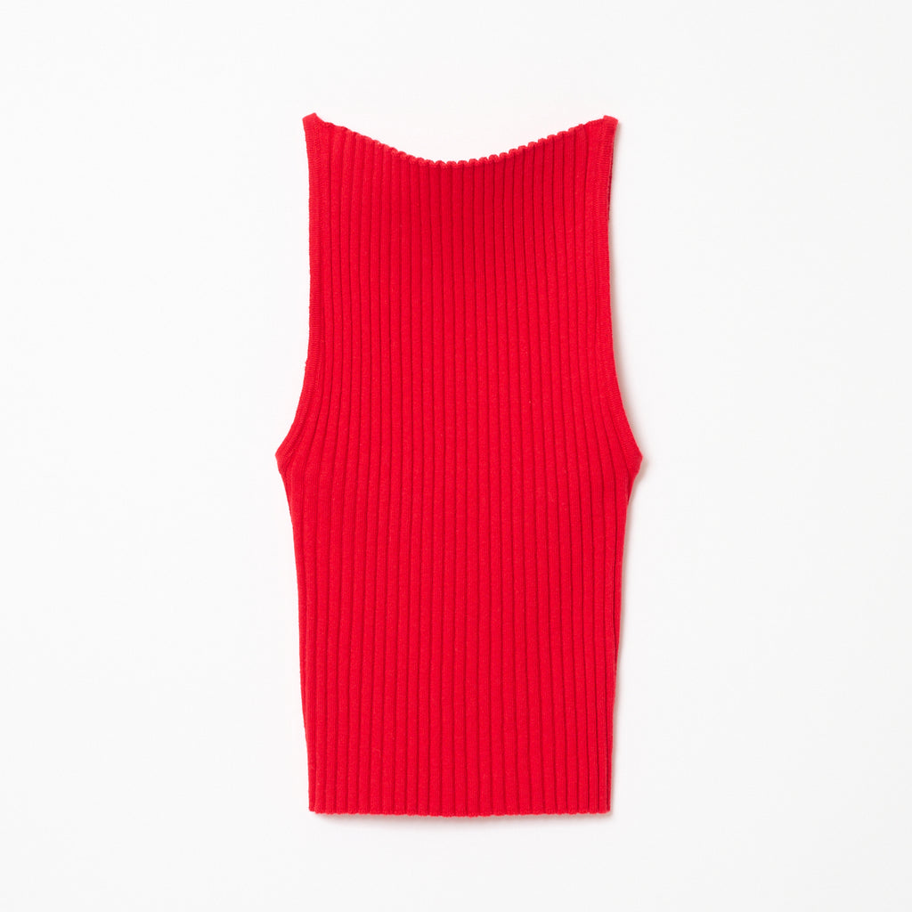 knit cami S / RED – SHISHIKUI