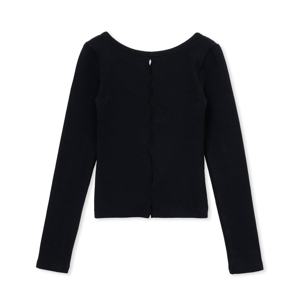 holed topp / BLACK – SHISHIKUI