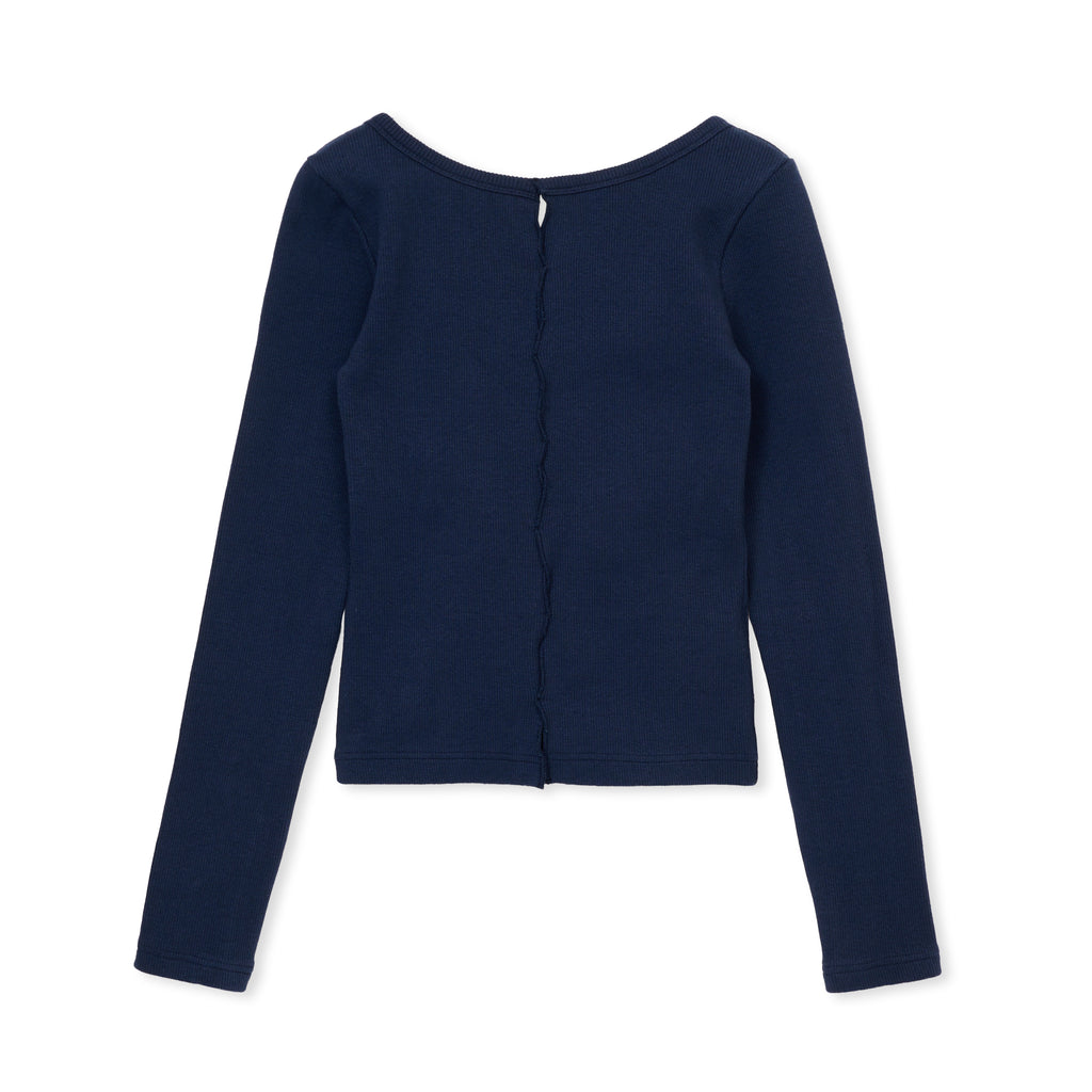 holed topp / NAVY – SHISHIKUI