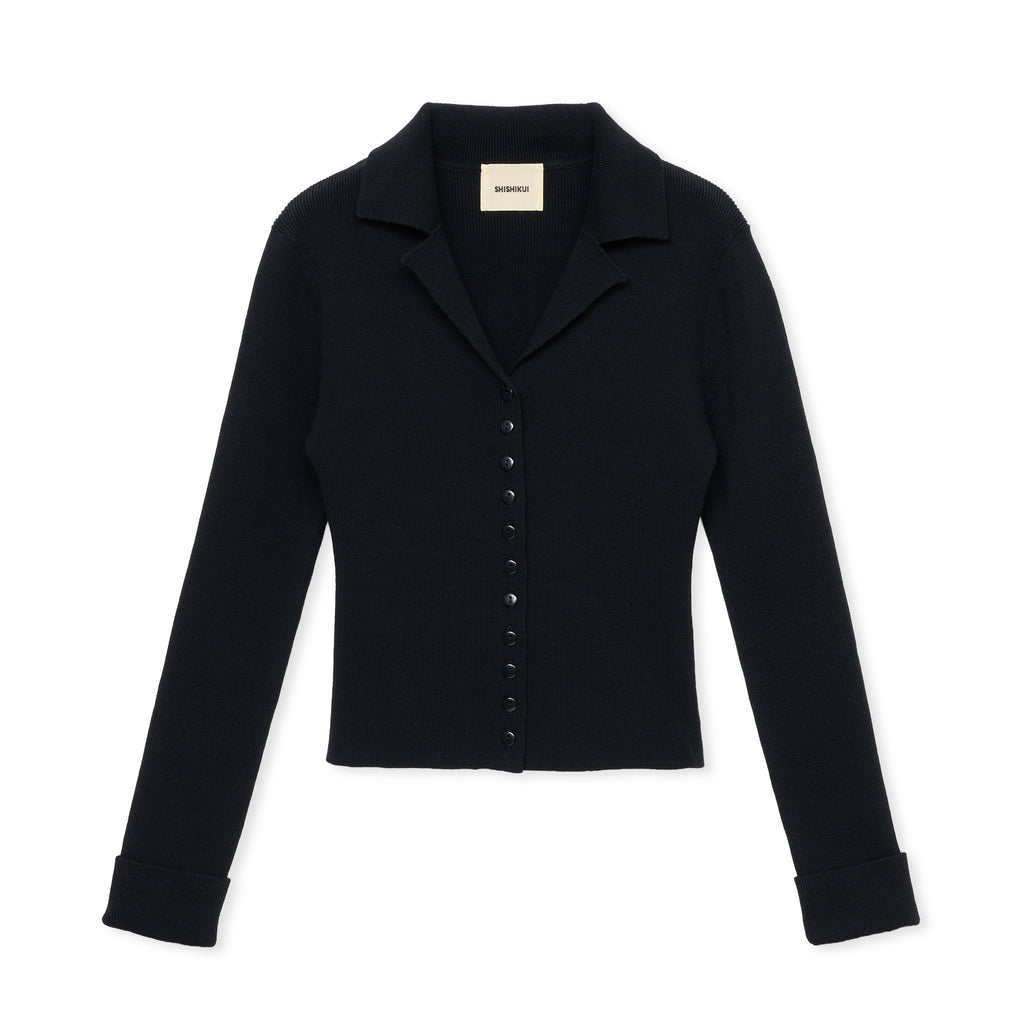 open collar / BLACK – SHISHIKUI