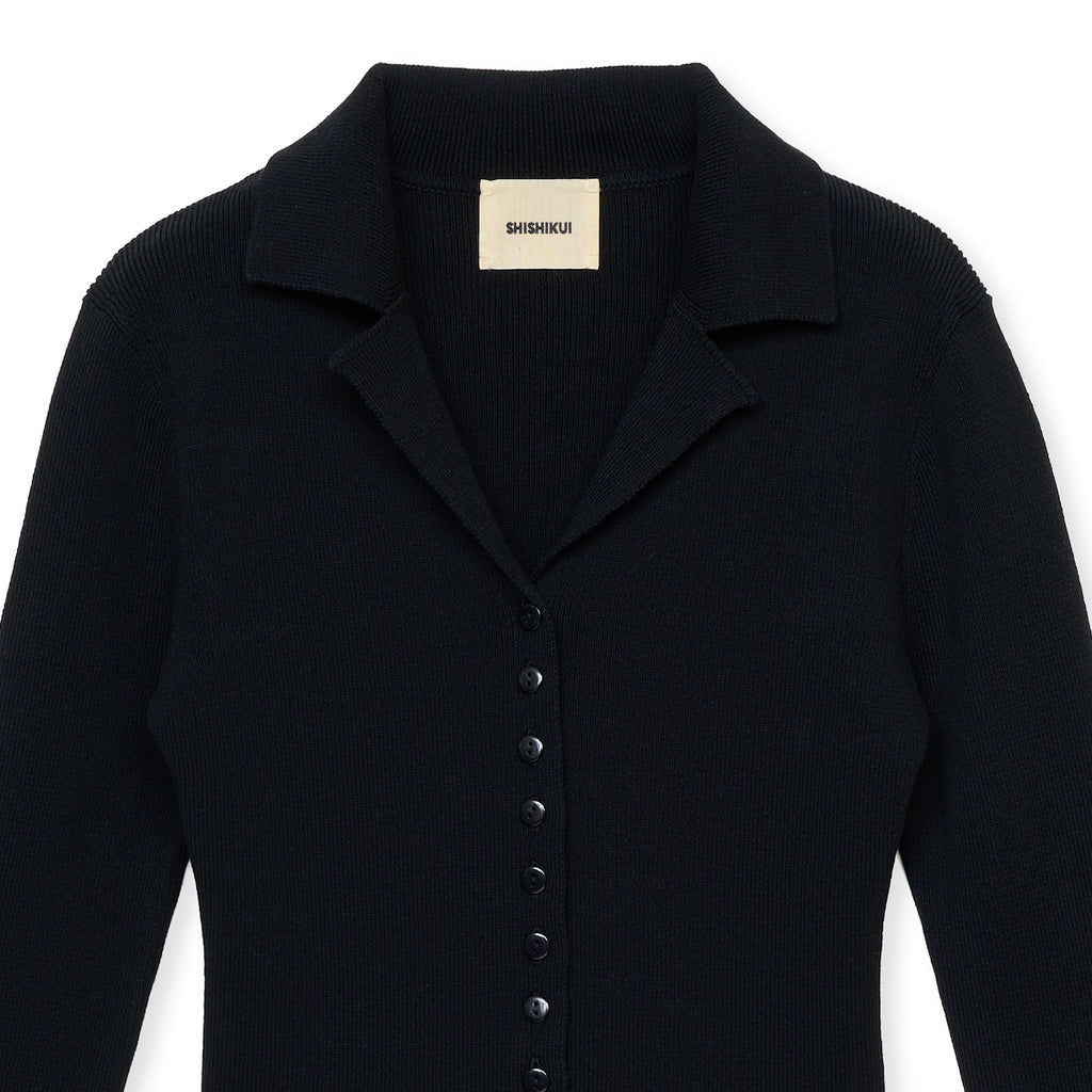 open collar / BLACK – SHISHIKUI