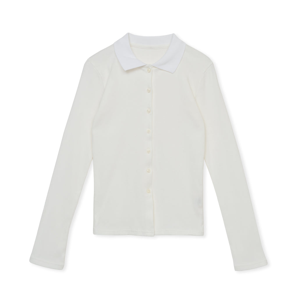 POLO LONG / WHITE – SHISHIKUI