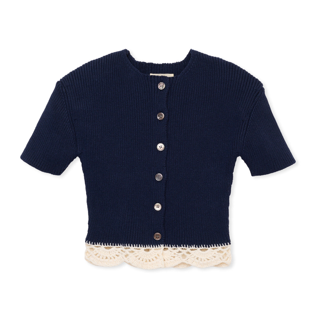トップス SHISHIKUI FRILL CAD FRILL CAD / NAVY×OFF – SHISHIKUI