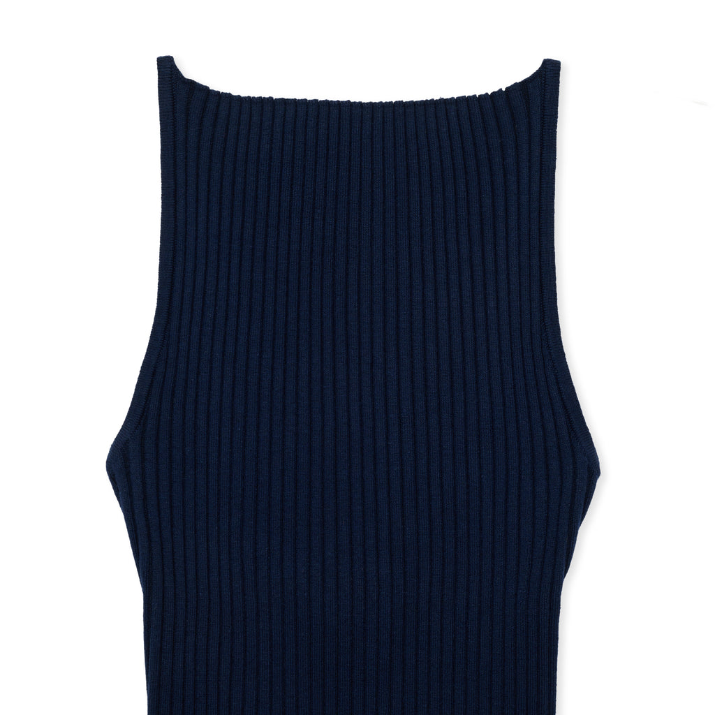 完売　shishikui Knit Cami O / ブラック KNIT CAMI / NAVY – SHISHIKUI