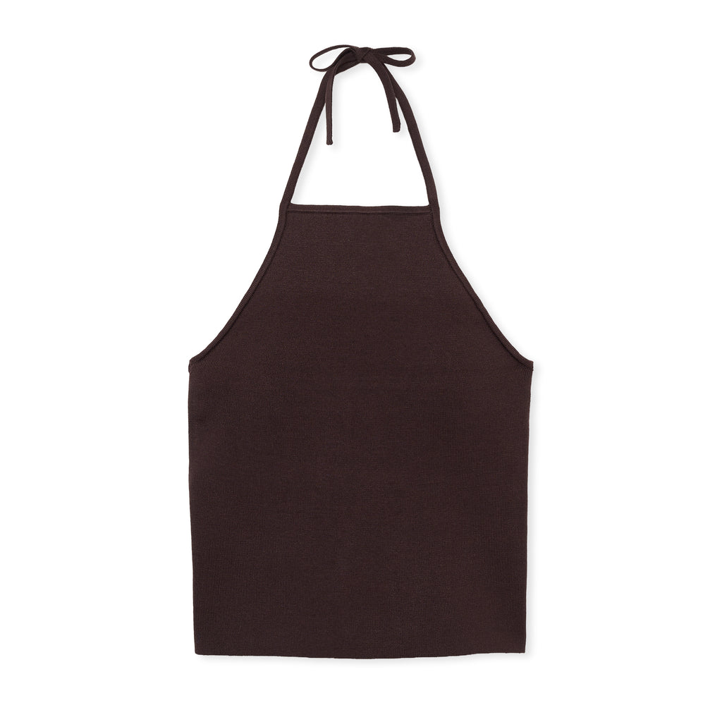 THE SHISHIKUI ダークブラウン長袖トップス HALTER / GRAY BROWN – SHISHIKUI