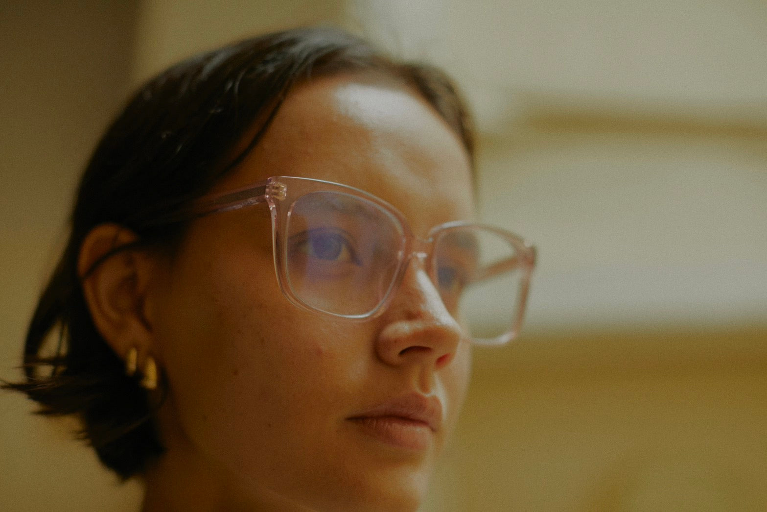 SISIKUI シシクイ　Square eye / CLEAR PINK Square eye / CLEAR PINK – SHISHIKUI