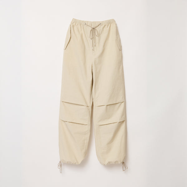 シシクイ　パラシュートパンツ　 クリーム Sサイズ PARACHUTE PANTS / CREAM – SHISHIKUI