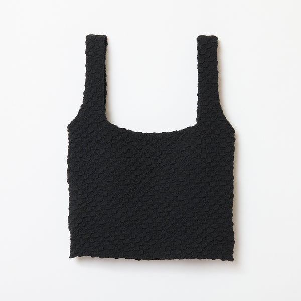 RIBB TOP / BLACK シシクイ　SHISHIKUI TANK / BLACK – SHISHIKUI