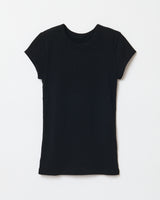 RIB TEE / BLACK