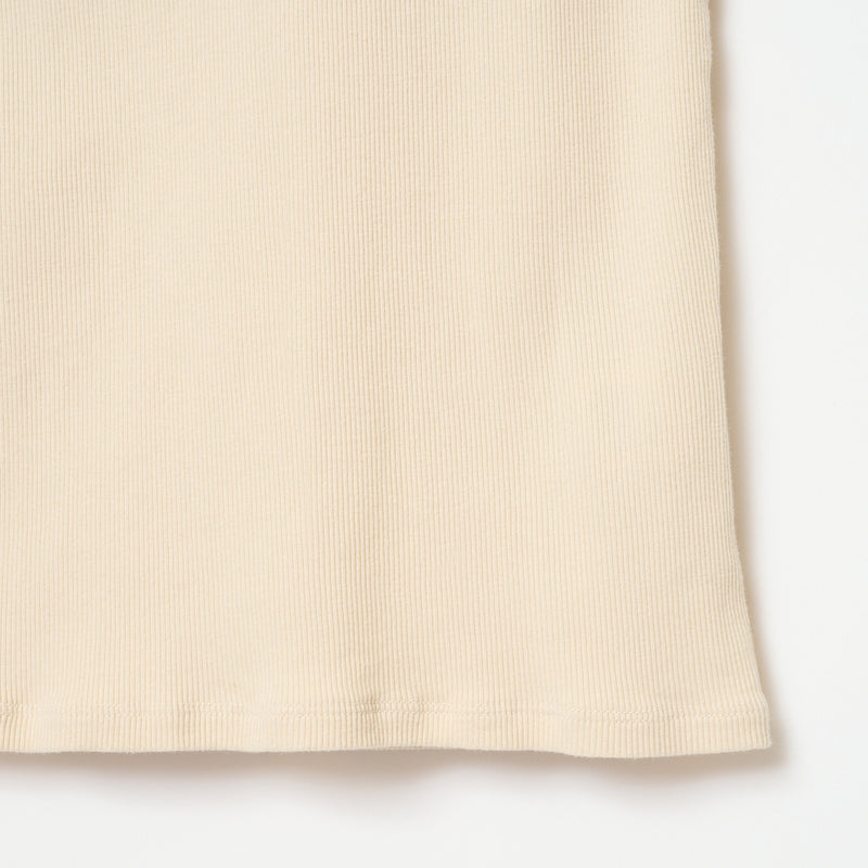 RIB TEE / CREAM