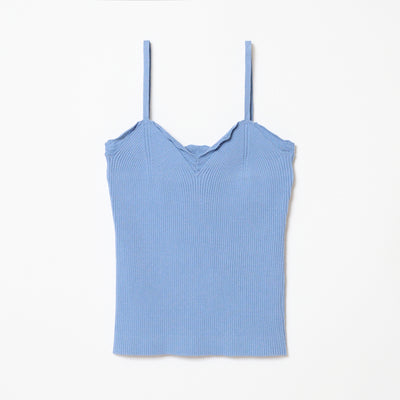 FRILLS TOP / SAX BLUE