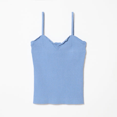 FRILLS TOP / SAX BLUE