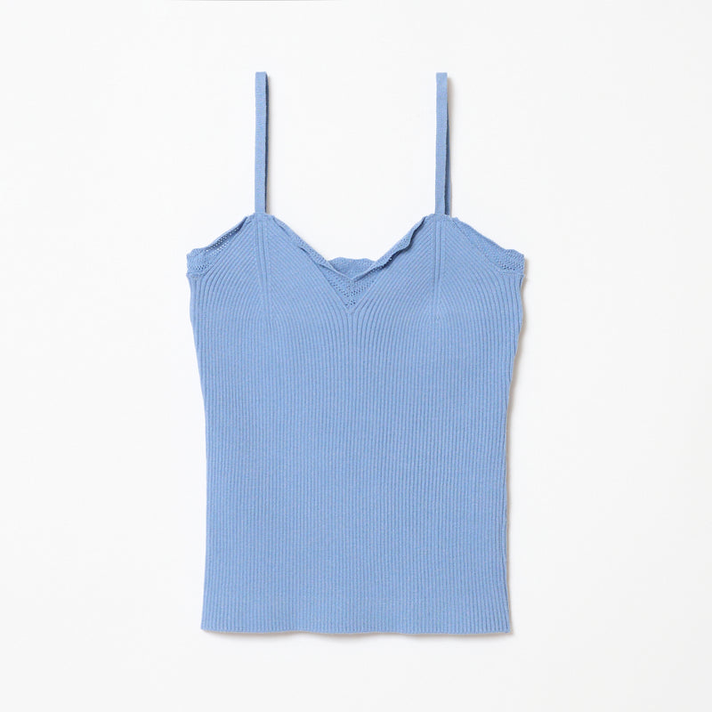 FRILLS TOP / SAX BLUE