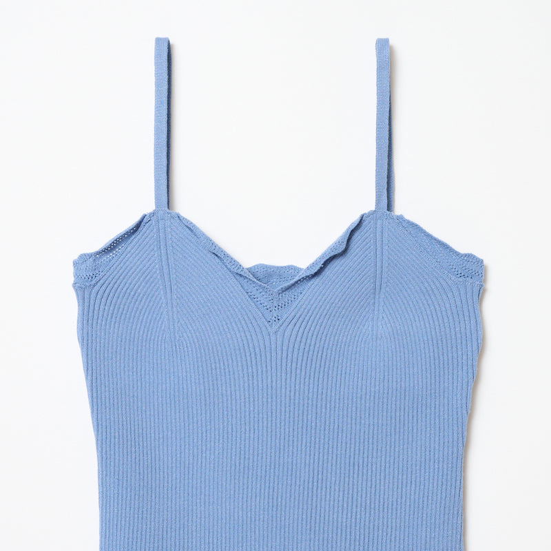 FRILLS TOP / SAX BLUE