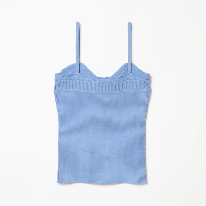 FRILLS TOP / SAX BLUE