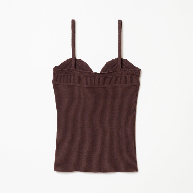 FRILLS TOP / D.BROWN