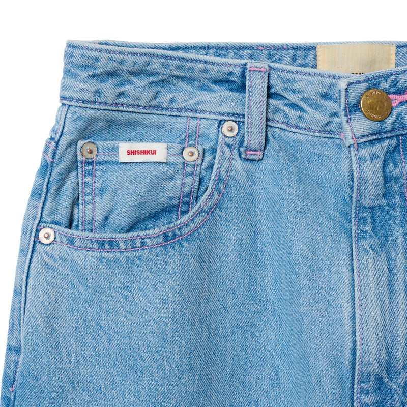 Daco / LIGHT INDIGO PINK STITCH