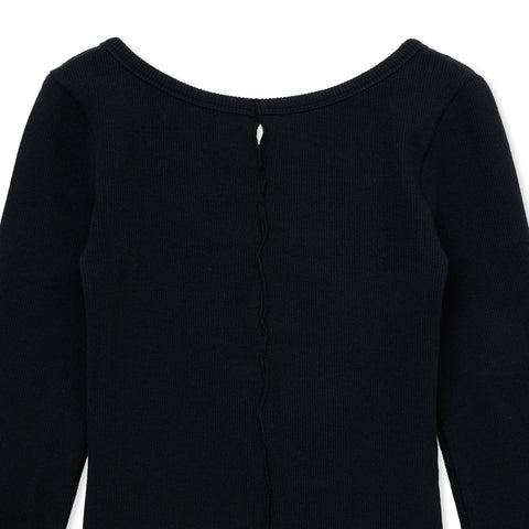 holed topp / BLACK