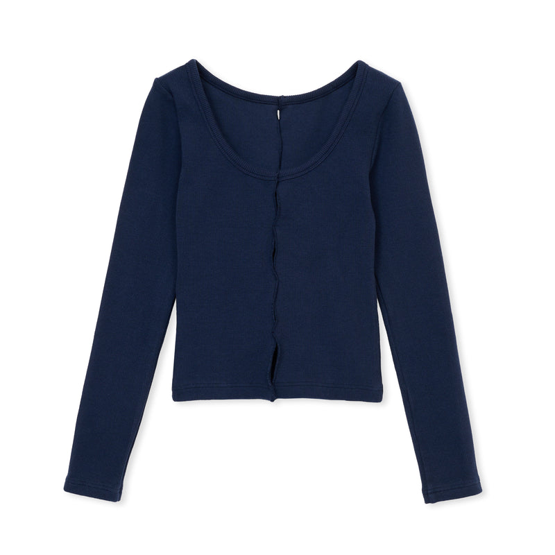 holed topp / NAVY
