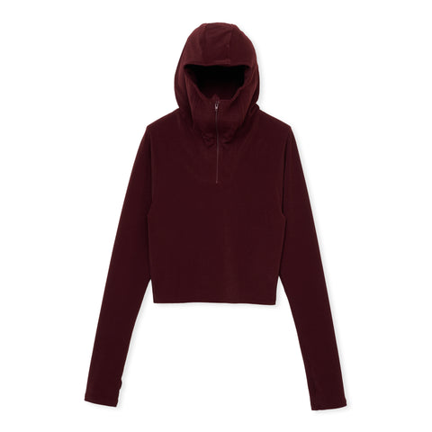 HALF ZIP / BROWN
