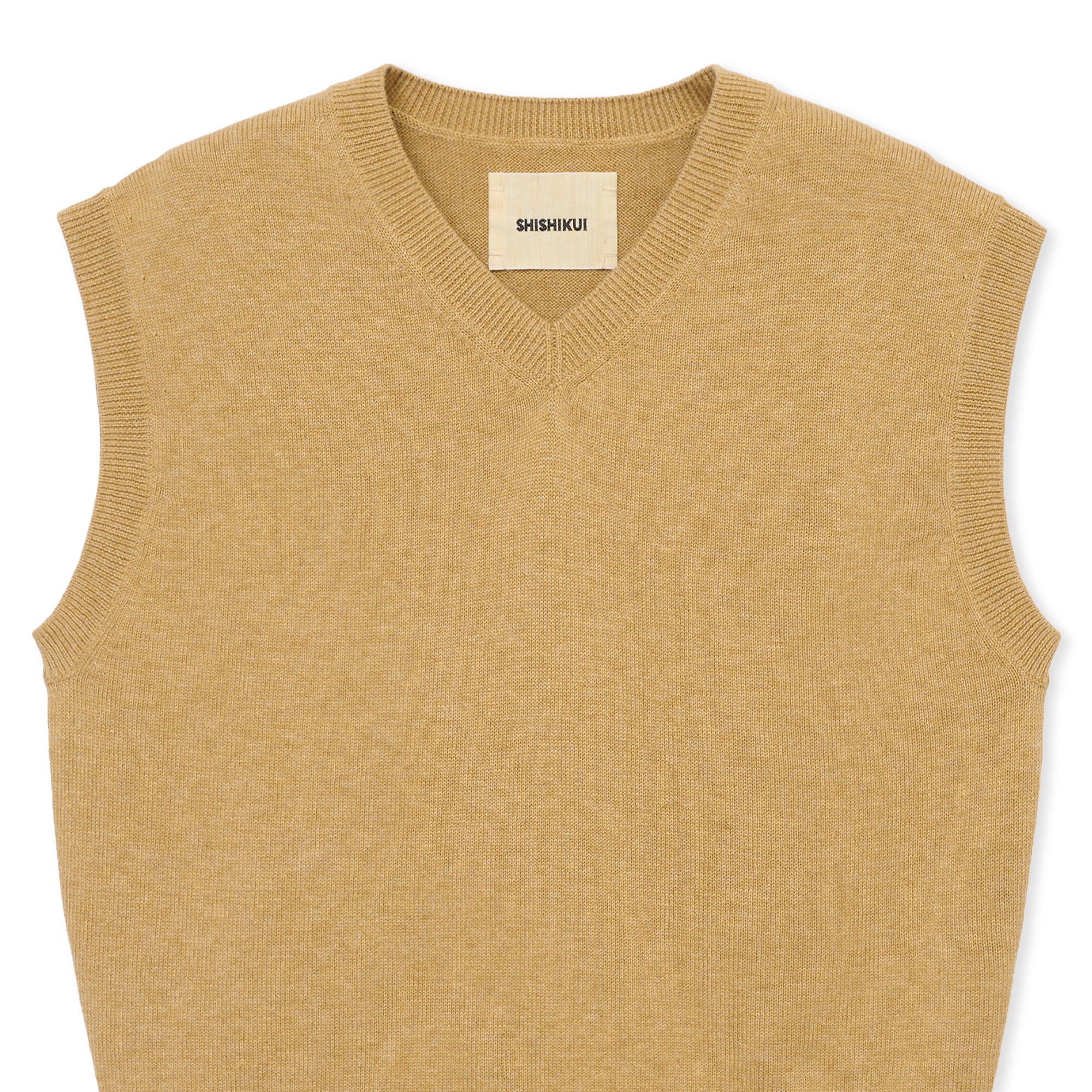 最終値下★新品！SHISHIKUI Bui ノースリーブVネックニット シシクイ Bui / BEIGE – SHISHIKUI