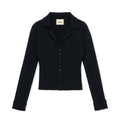 open collar / BLACK