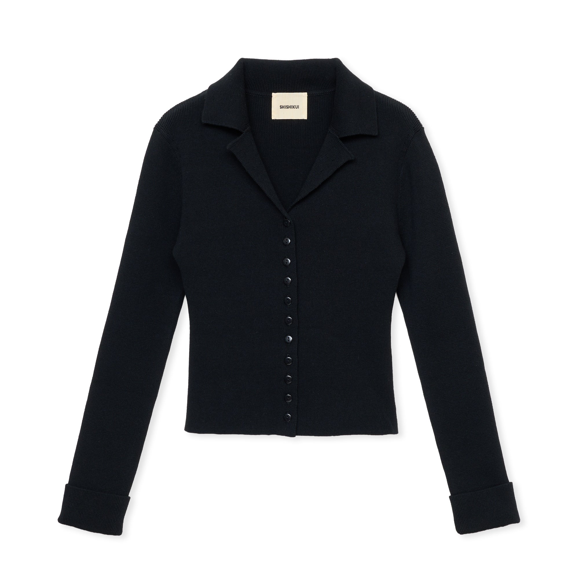 open collar / BLACK – SHISHIKUI