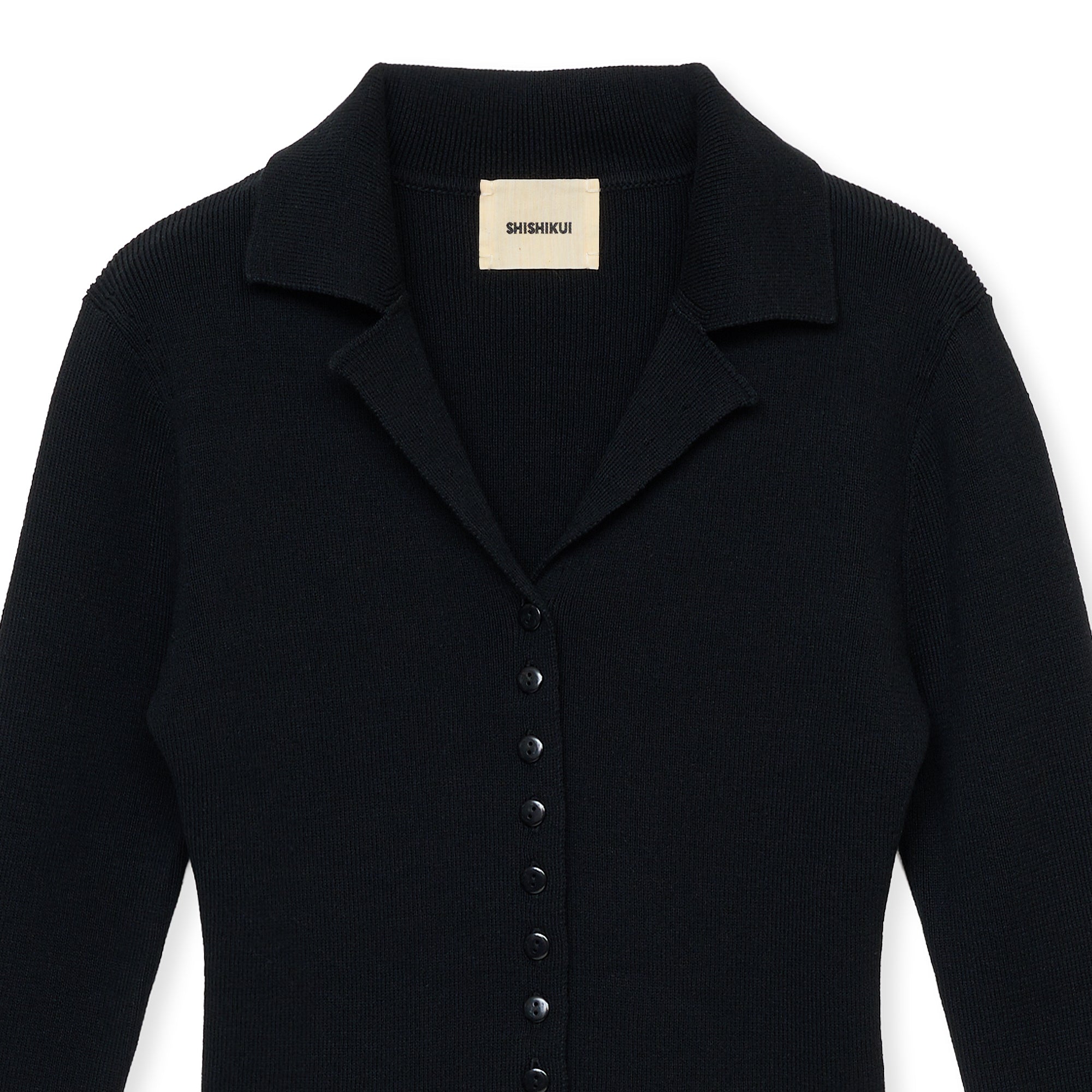 open collar / BLACK – SHISHIKUI