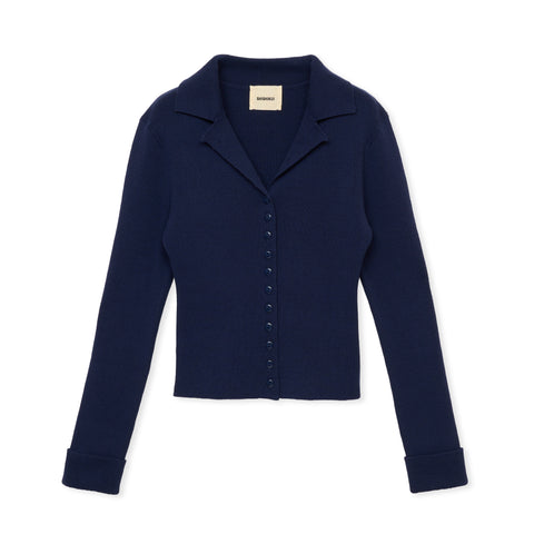 open collar / NAVY