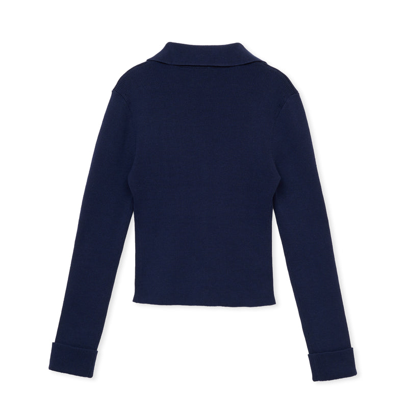 open collar / NAVY