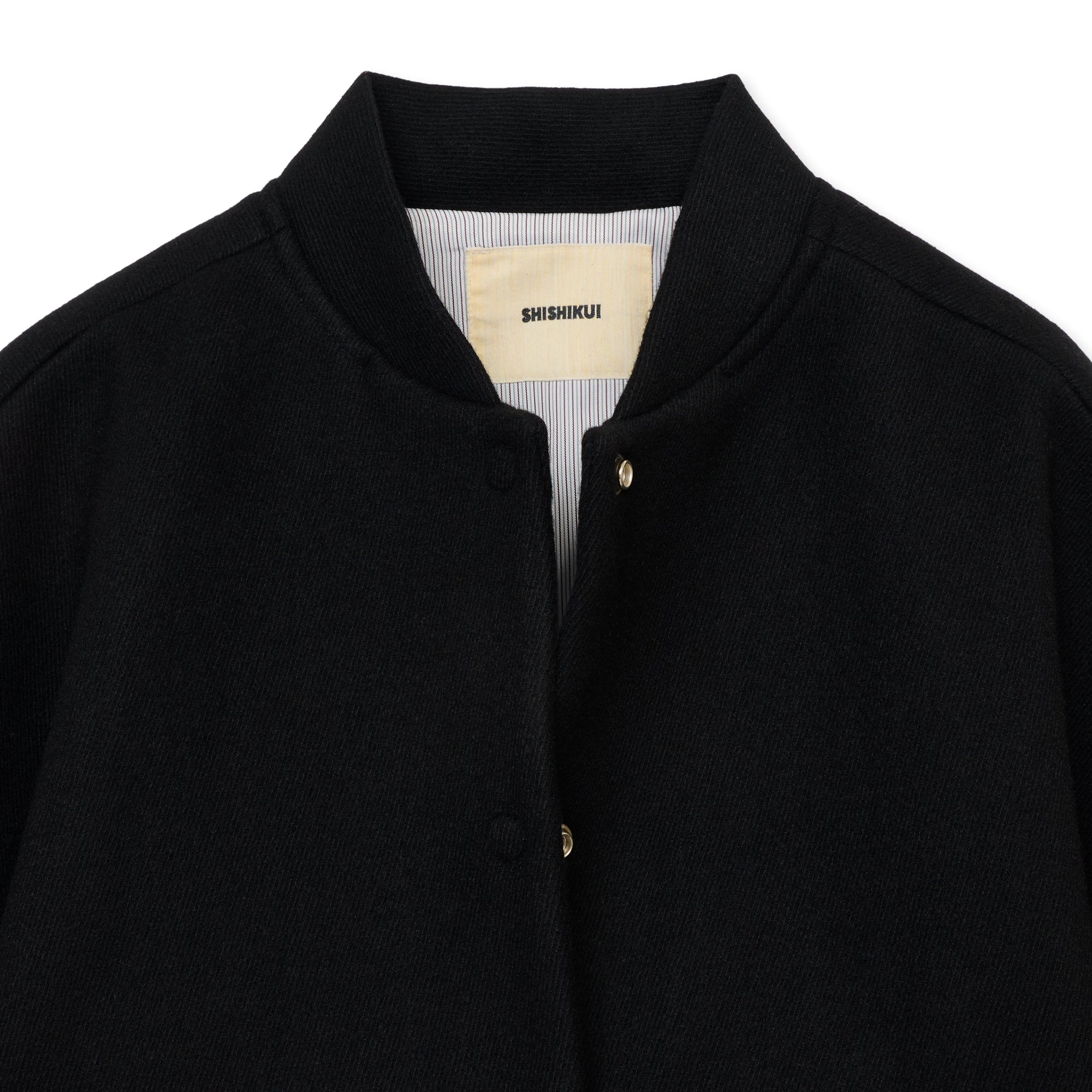 shishikui ウールジャケットWOOLJAK スタジャン新品未使用 WOOL JAK / BLACK – SHISHIKUI