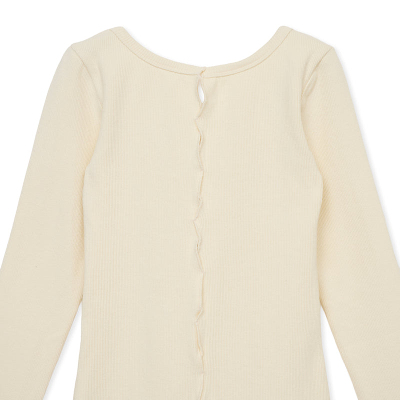 holed top b / 	WHITE