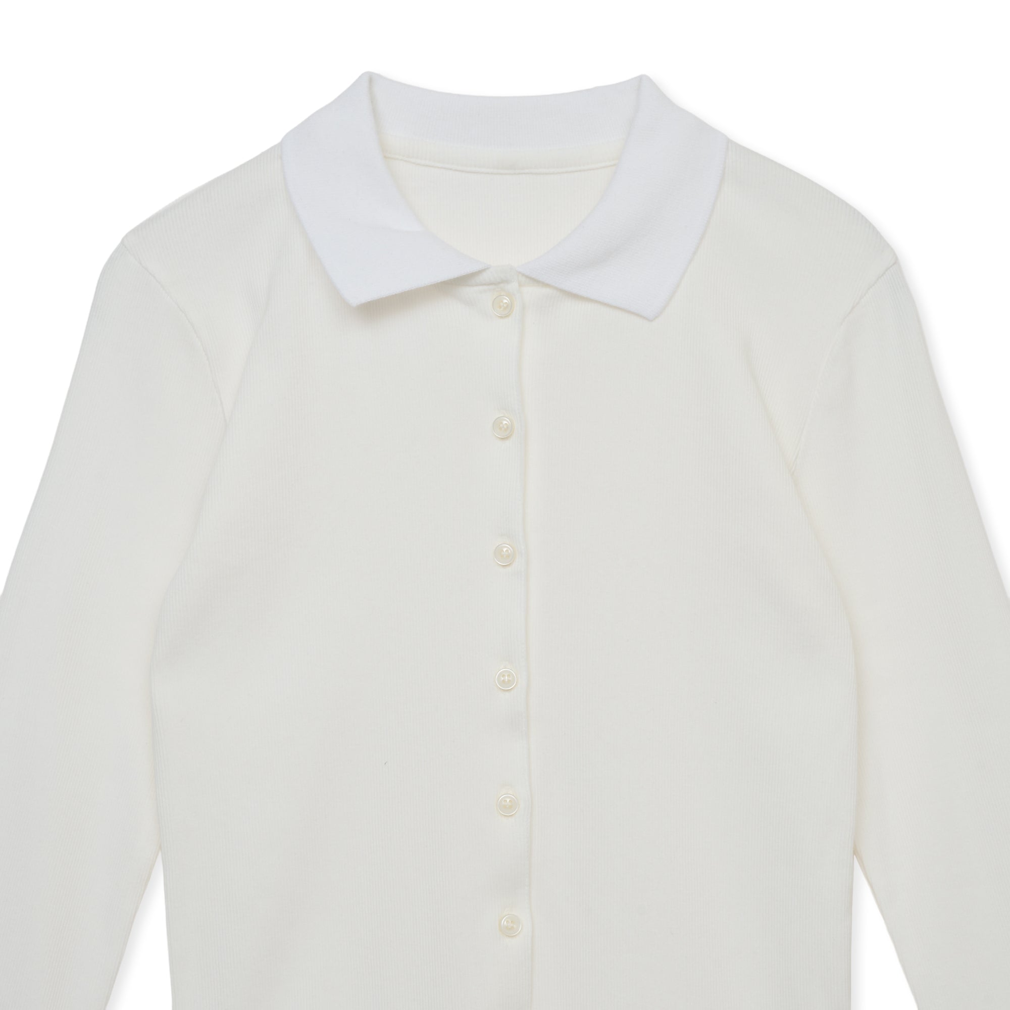 (即日発送)Shishikui シシクイ　トップス　POLO LONG POLO LONG / WHITE – SHISHIKUI