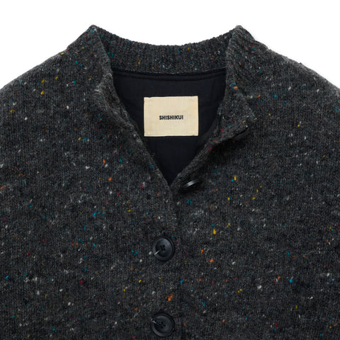 Mix cardigan / CHARCOAL