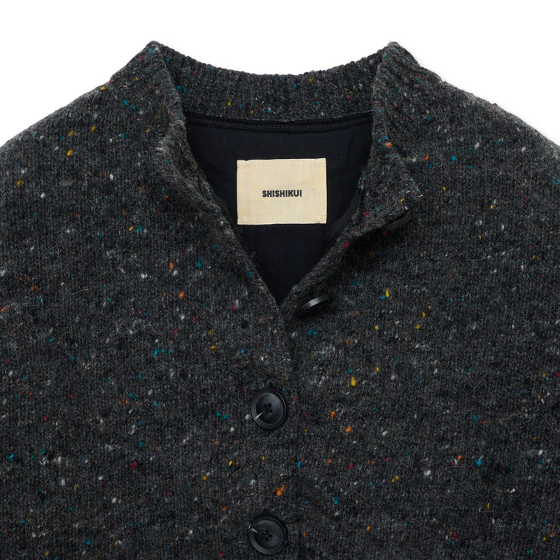 Mix cardigan / CHARCOAL