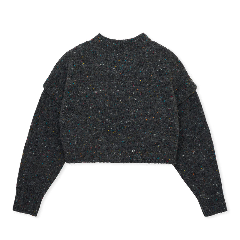 Mix cardigan / CHARCOAL