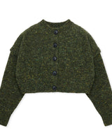 Mix cardigan / GREEN