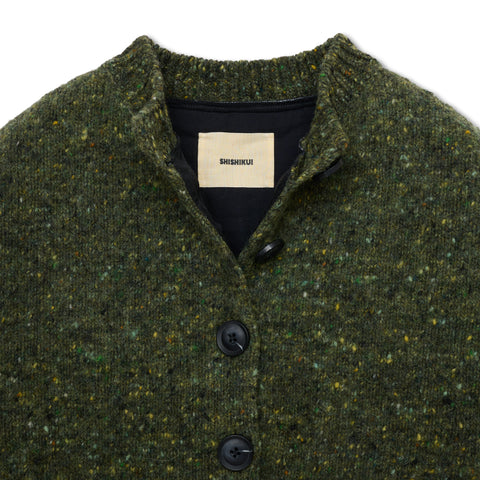 Mix cardigan / GREEN