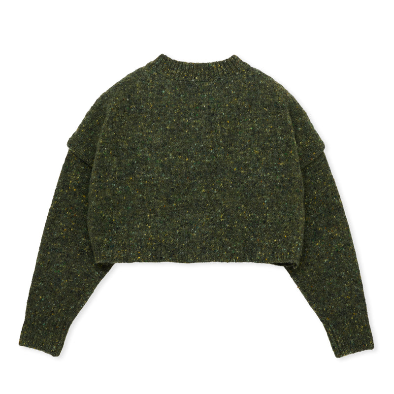 Mix cardigan / GREEN
