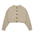 Mix cardigan / BEIGE