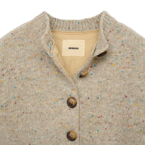 Mix cardigan / BEIGE
