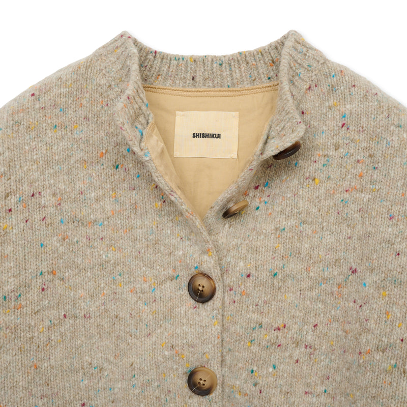 Mix cardigan / BEIGE