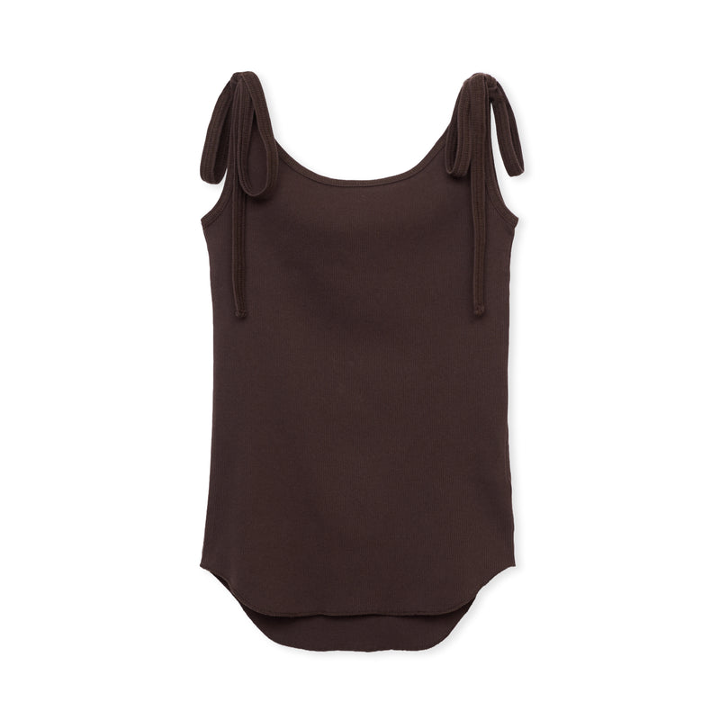 RIBBON CAMI / D BROWN