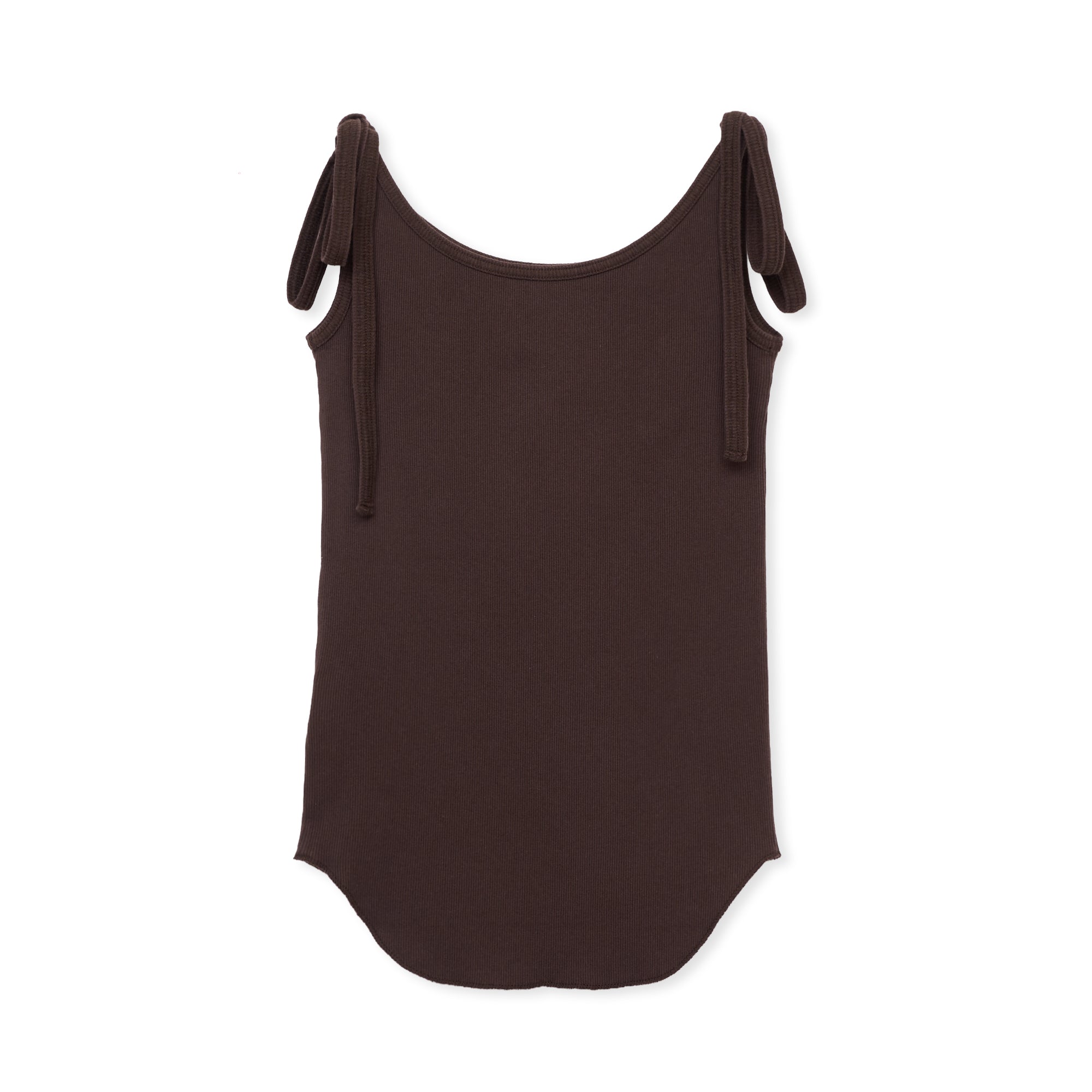 【新品未使用】THE SHISHIKUI ribbon cami/BLACK RIBBON CAMI / D BROWN – SHISHIKUI