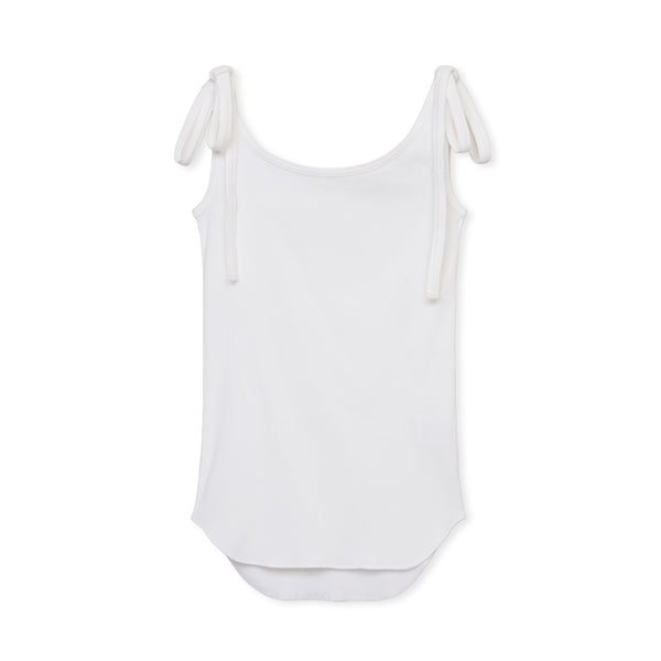 トップス SHISHIKUI RIBBON CAMI / WHITE RIBBON CAMI / WHITE – SHISHIKUI
