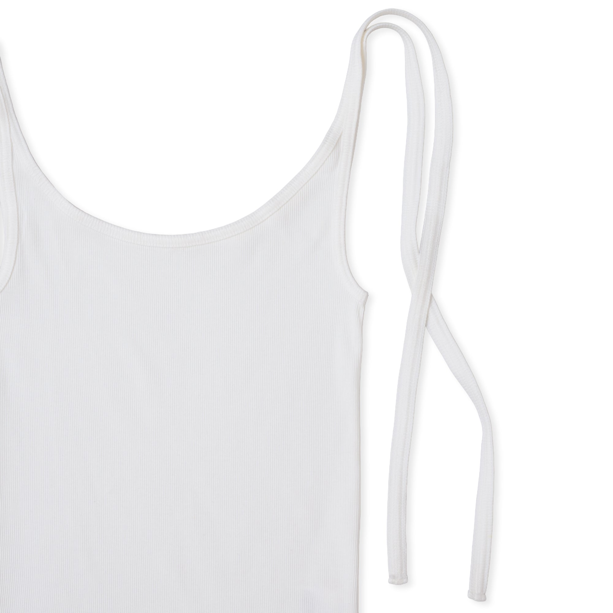 トップス SHISHIKUI RIBBON CAMI / WHITE RIBBON CAMI / WHITE – SHISHIKUI