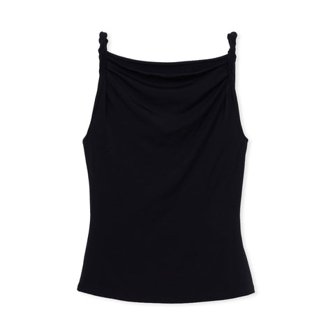 トップス shishikui KNIT CAMI KNIT CAMI / BROWN – SHISHIKUI